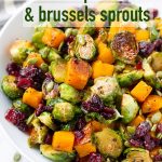 Butternut Squash and Brussels Sprouts Fall Salad with Maple