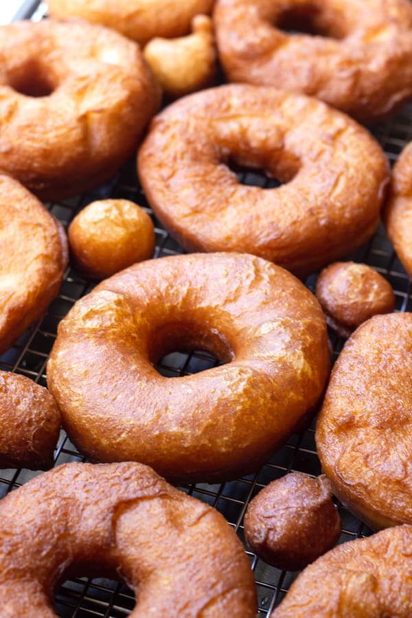 A Batch of Plain Deep Fried Donuts or Doughnuts