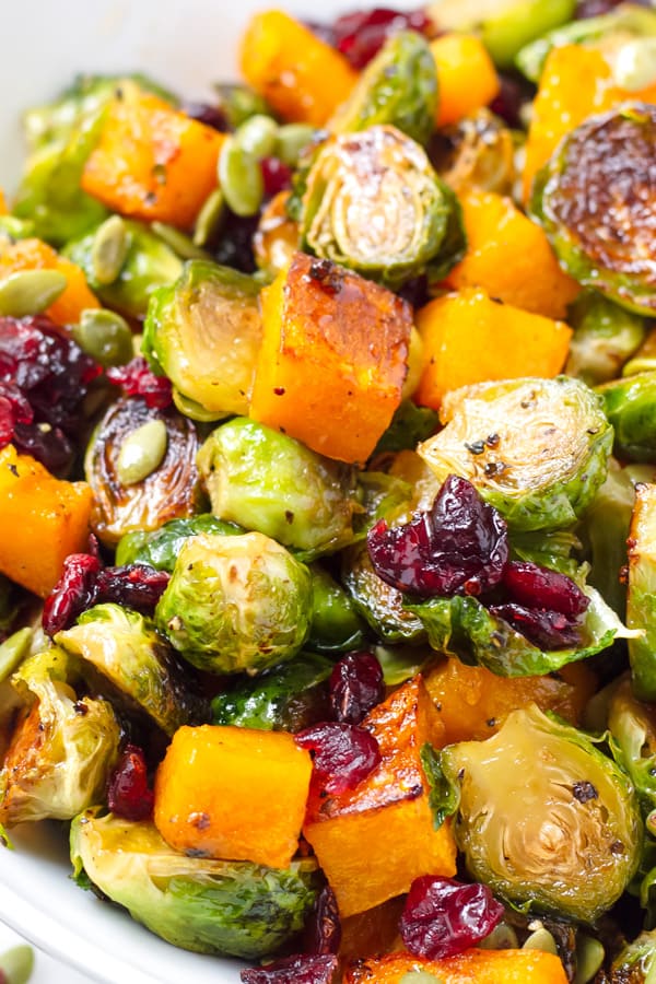 Butternut Squash and Brussels Sprouts Salad Cooking For My Soul