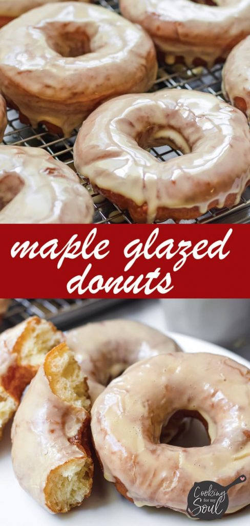 Homemade Maple Glazed Donuts - Cooking For My Soul