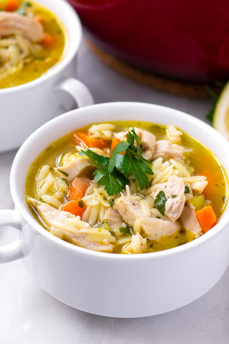 One Pot Turkey and Orzo Soup