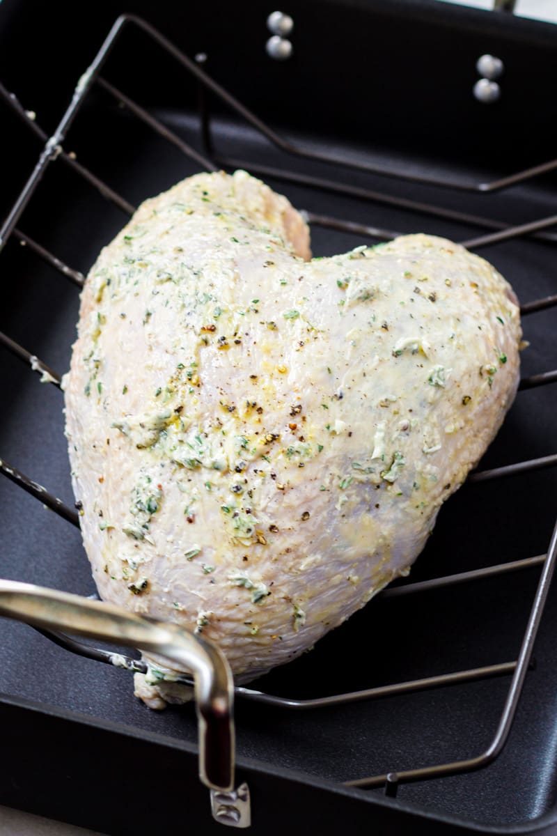 Turkey Breast Rubbed with Butter