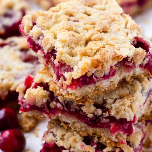 Easy Cranberry Crumb Bars - Cooking For My Soul