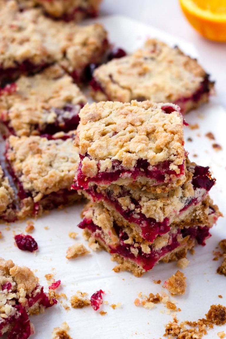 Easy Cranberry Crumb Bars - Cooking For My Soul