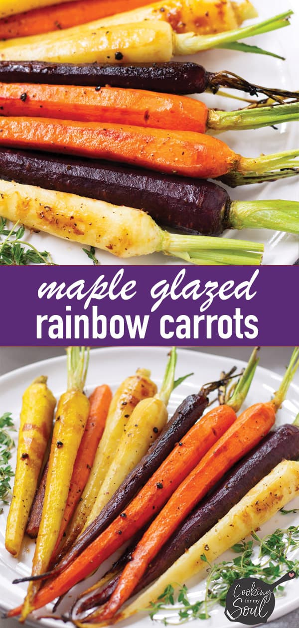 Colored Carrots Roasted