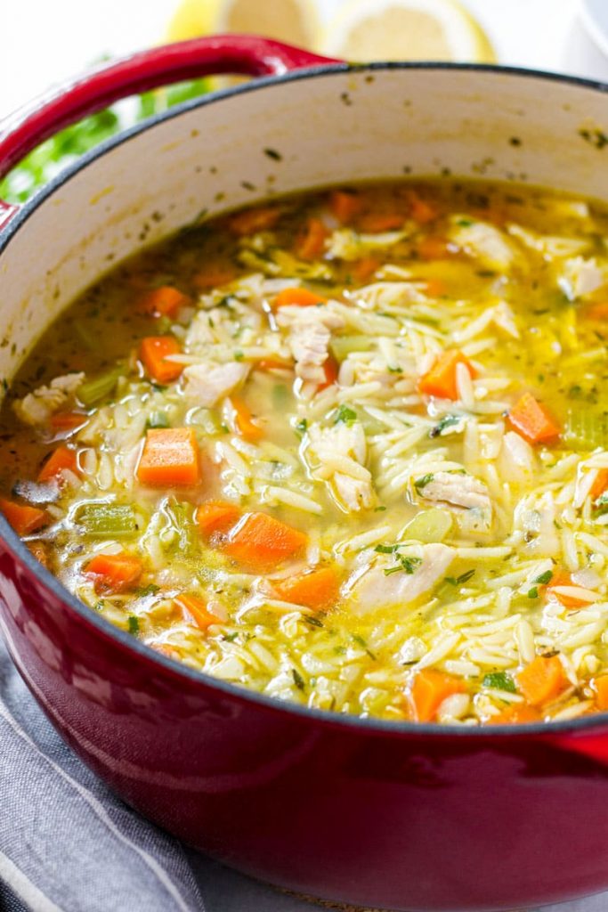 Turkey Orzo Soup - Cooking For My Soul