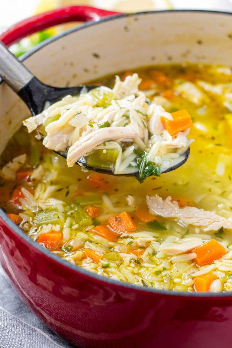 Turkey Orzo Soup - Cooking For My Soul