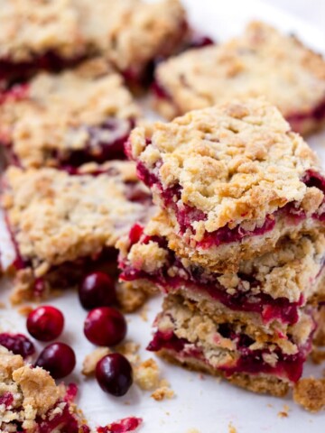 Sweet Cranberry Crumb Bars Recipe