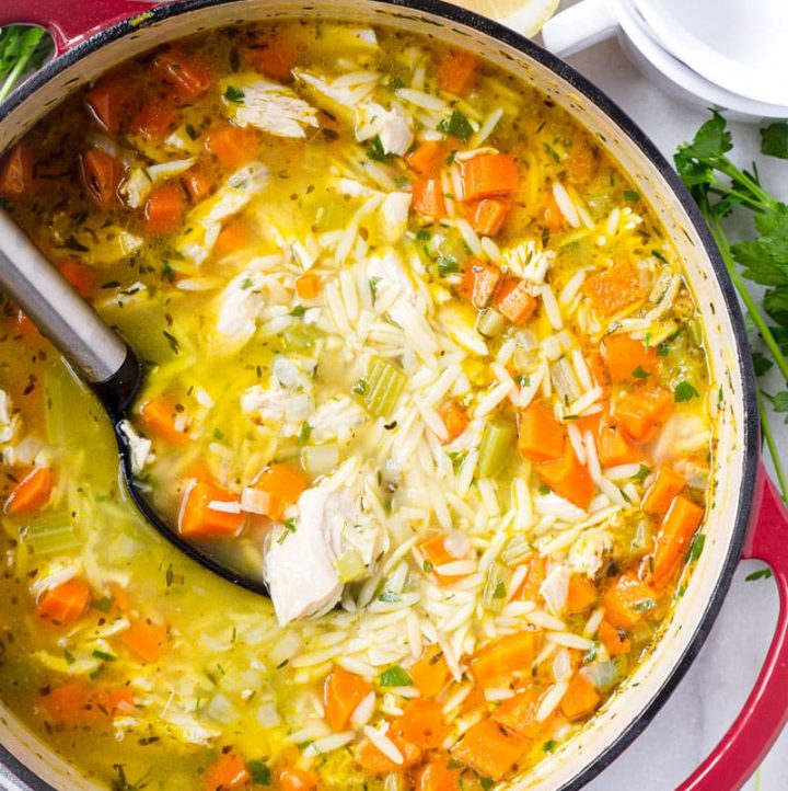 Turkey Orzo Soup - Cooking For My Soul