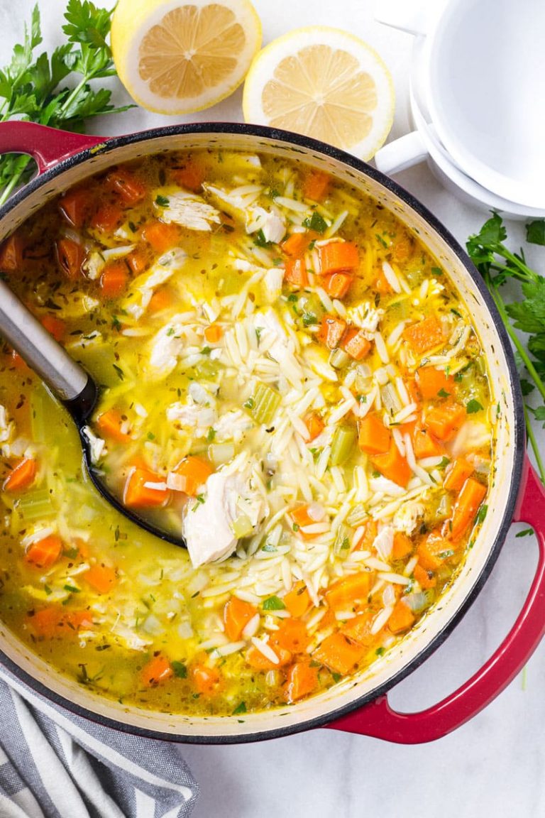 Turkey Orzo Soup - Cooking For My Soul