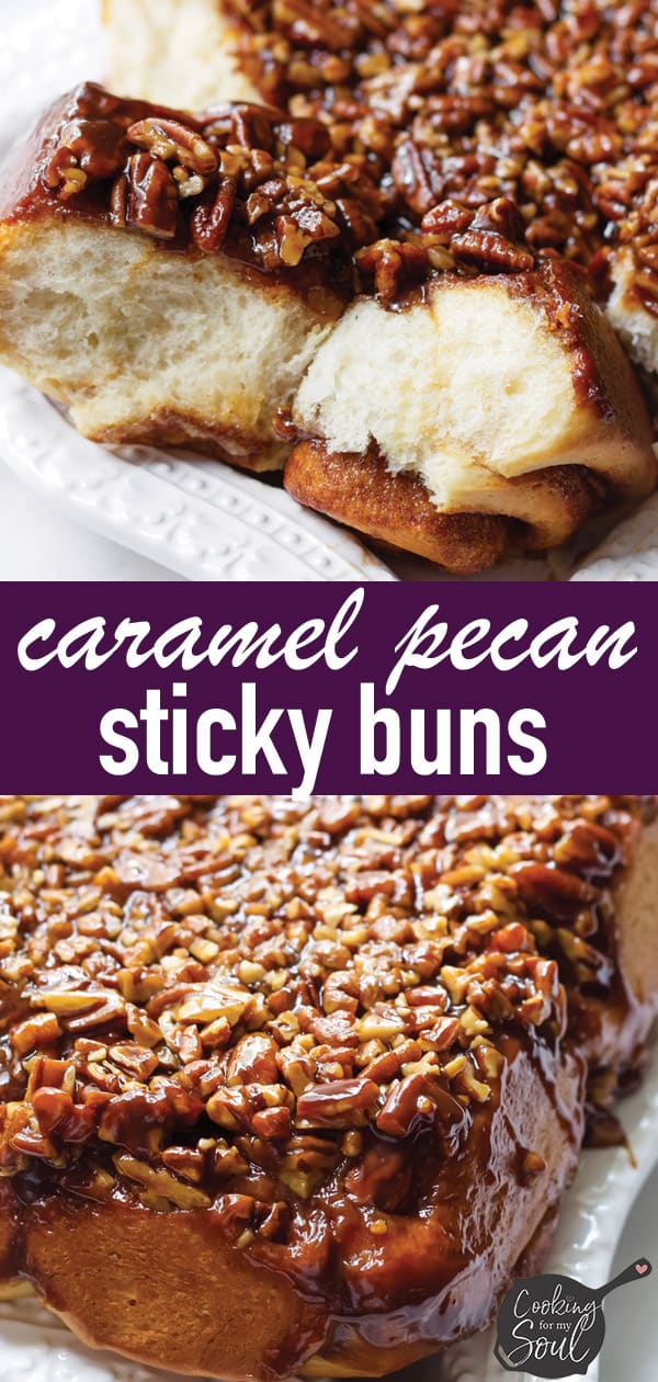 Caramel Pecan Sticky Buns Inverted