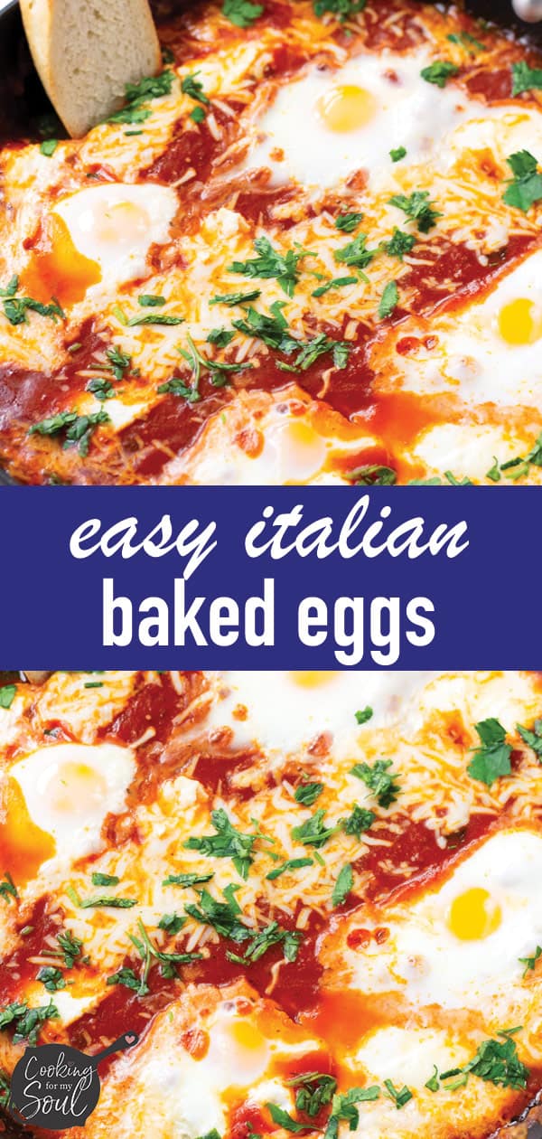 Easy Italian Baked Eggs Skillet