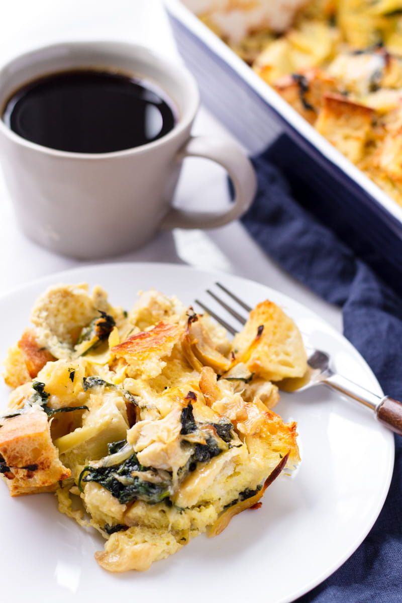 Spinach and Gruyere Strata Recipe