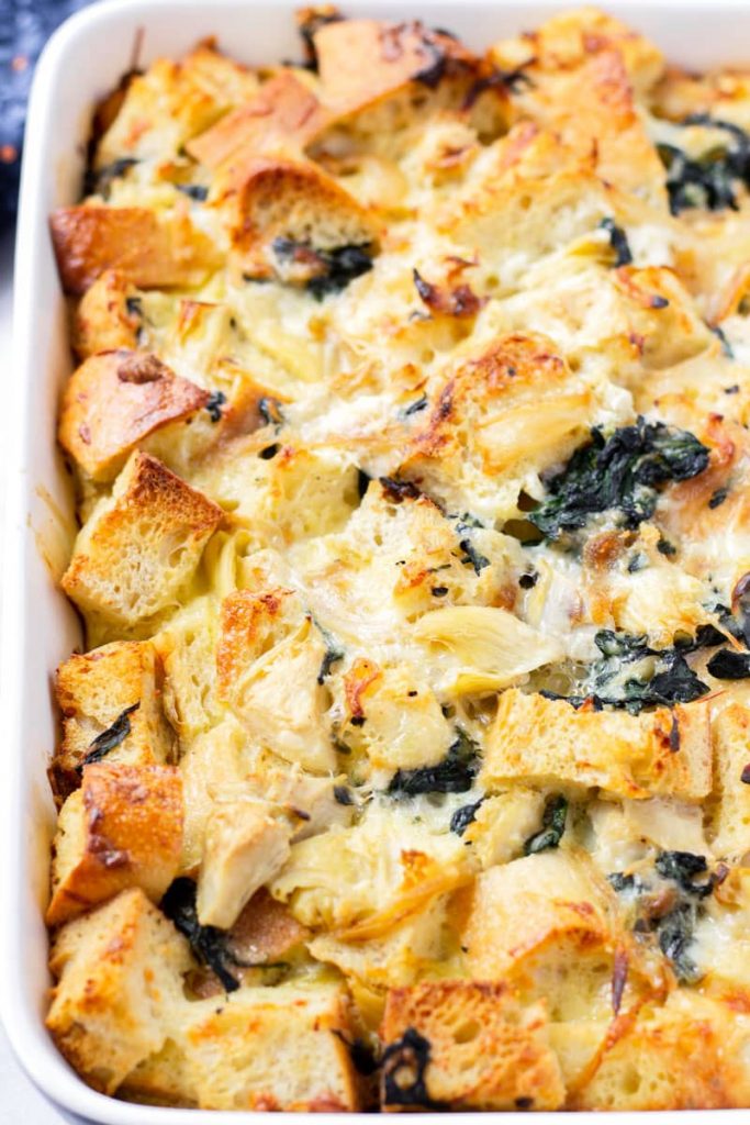 Spinach Artichoke Strata (MakeAhead) Cooking For My Soul