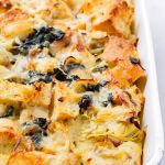 Spinach and Artichoke Strata with Cheese