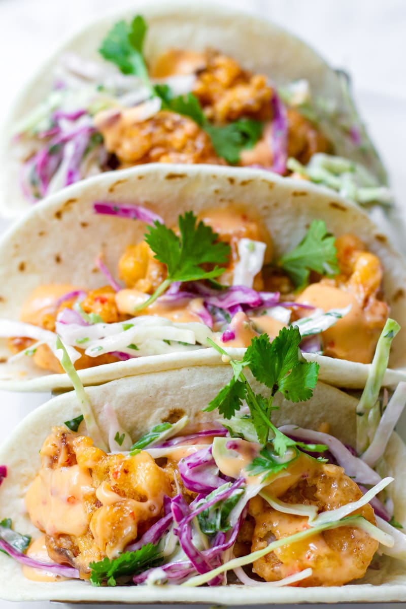 Bang Bang Shrimp Tacos - Cooking For My Soul