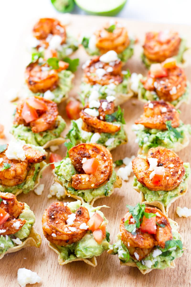 Shrimp Guacamole Bites for a Party