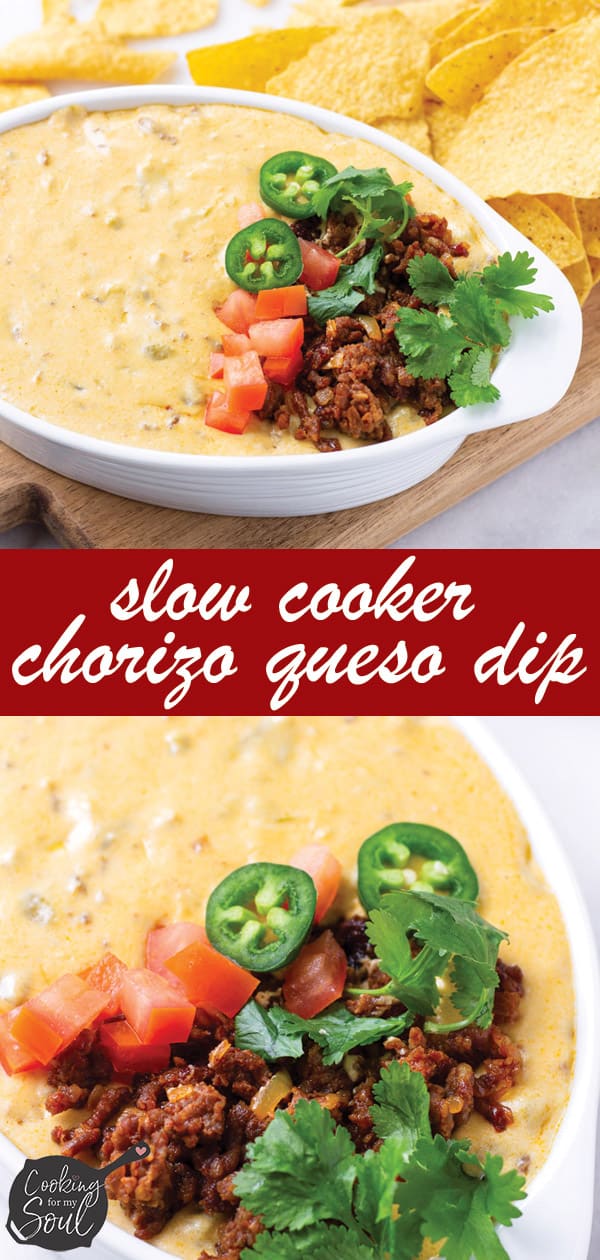 Slow Cooker Chorizo Queso Mexican Style