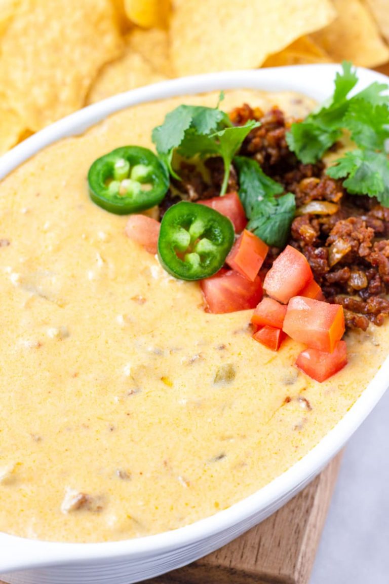 Chorizo Queso Dip (Slow Cooker) - Cooking For My Soul