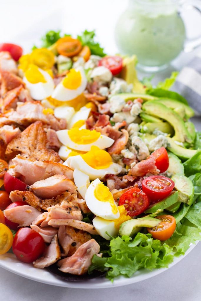 Salmon Cobb Salad - Cooking For My Soul