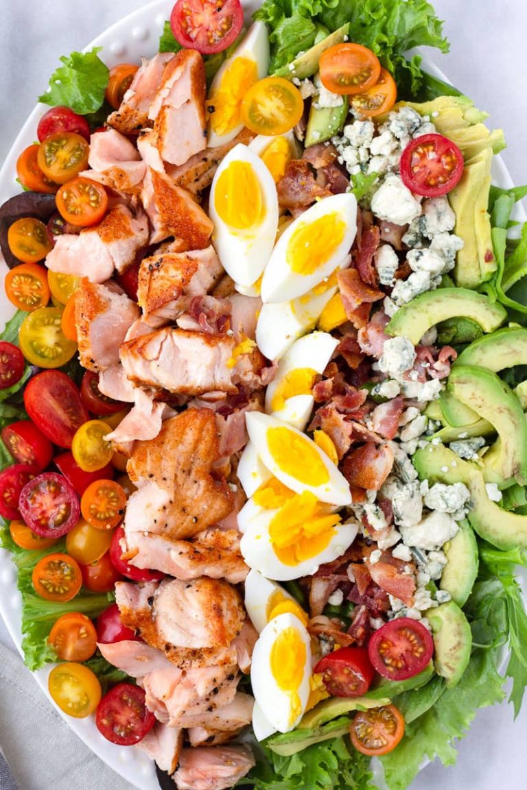 Salmon Cobb Salad - Cooking For My Soul