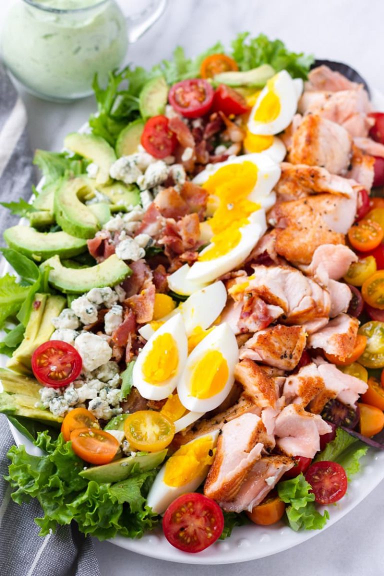 Salmon Cobb Salad - Cooking For My Soul