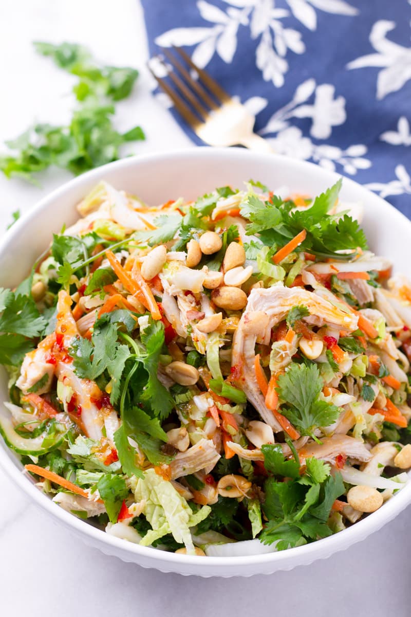 Crunchy Thai Chicken Salad - Cooking For My Soul