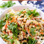 Crunchy Asian Chicken Salad with Chili Dressing
