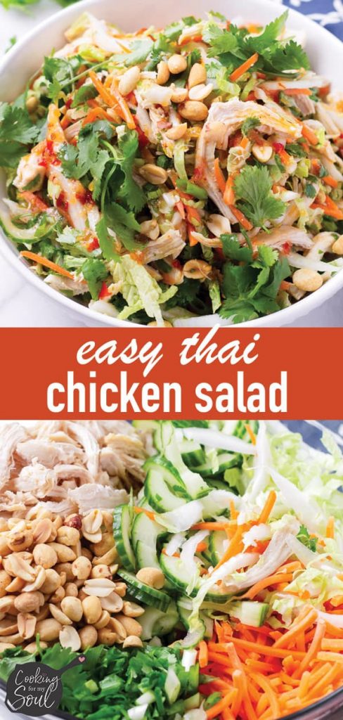 Crunchy Thai Chicken Salad - Cooking For My Soul