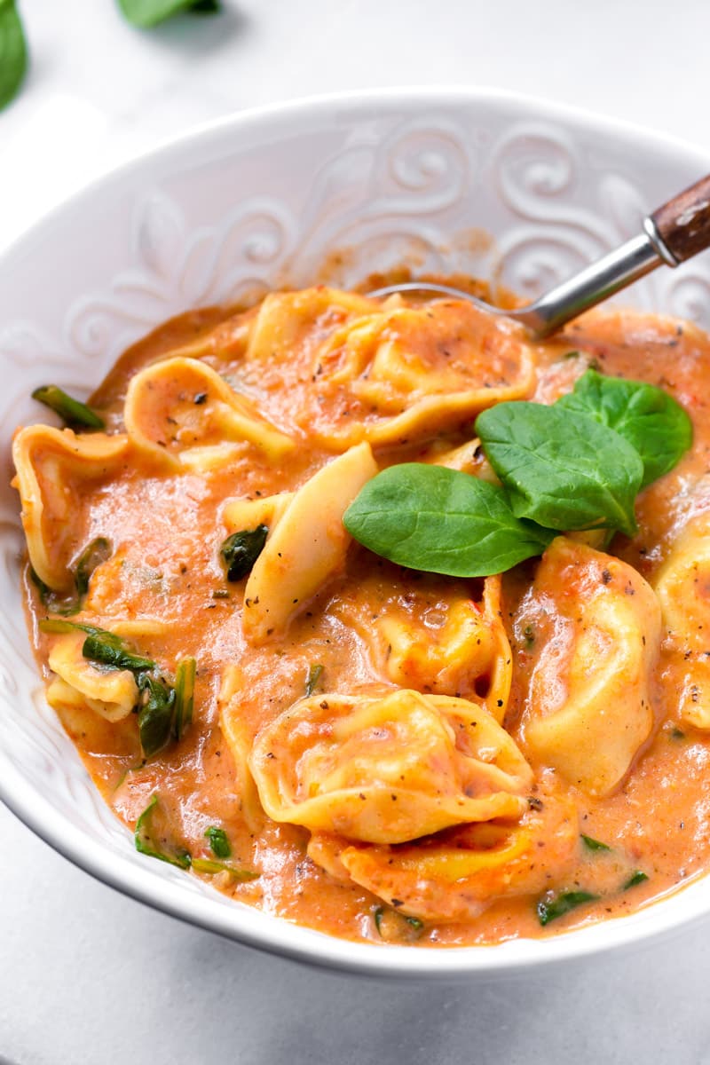 Creamy Tomato Tortellini Soup Cooking For My Soul