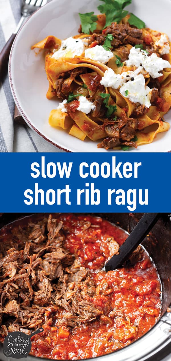 Pin for Short Rib Ragu Cooked in Slow Cooker