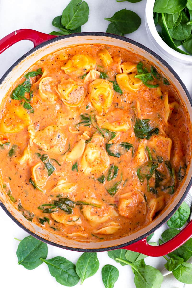 Creamy Tomato Tortellini Soup Cooking For My Soul