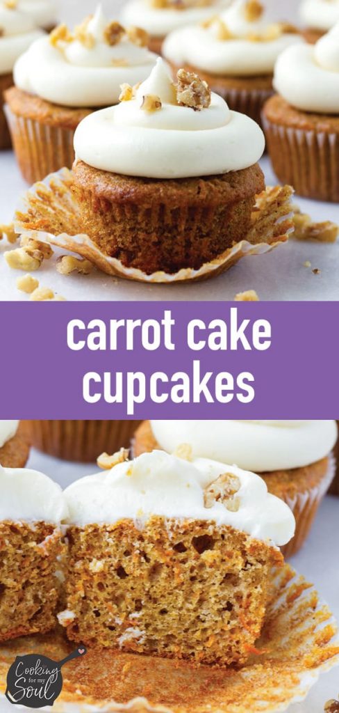 Carrot Cake Cupcakes - Cooking For My Soul