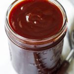 Easy BBQ sauce in a mason jar