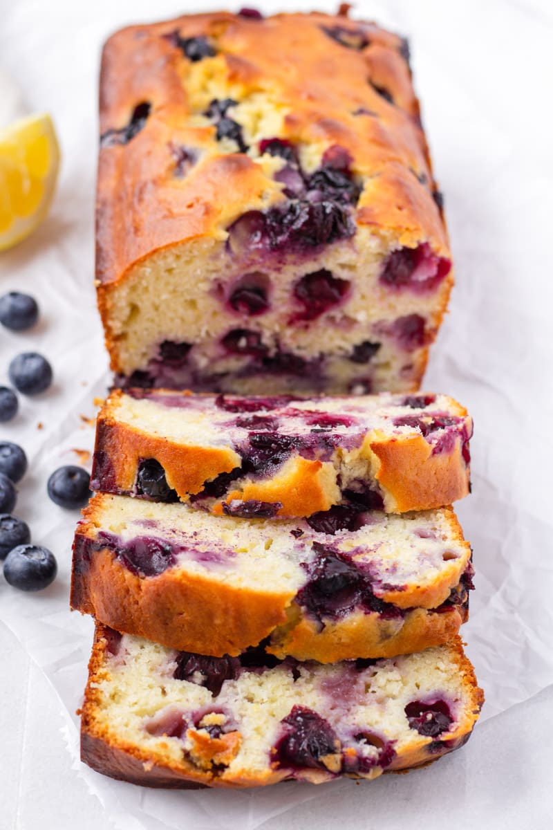 Blueberry Quick Bread with Lemon