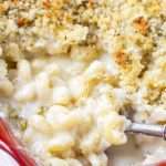Creamy White Cheddar Mac and Cheese with Bread Topping