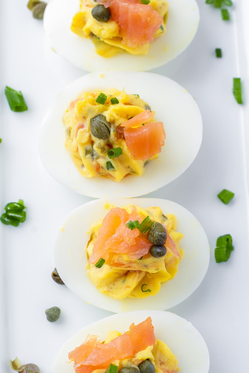 Egg Appetizers with Smoked Salmon