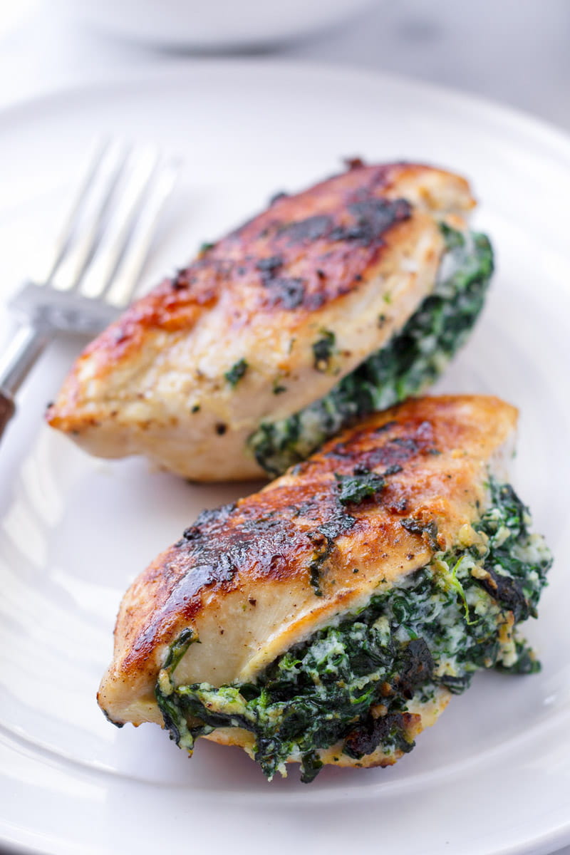 Spinach Stuffed Chicken Breast - Cooking For My Soul