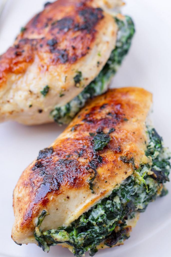 Spinach Stuffed Chicken Breast - Cooking For My Soul