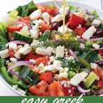 Pin image design for Greek salad dressing recipe