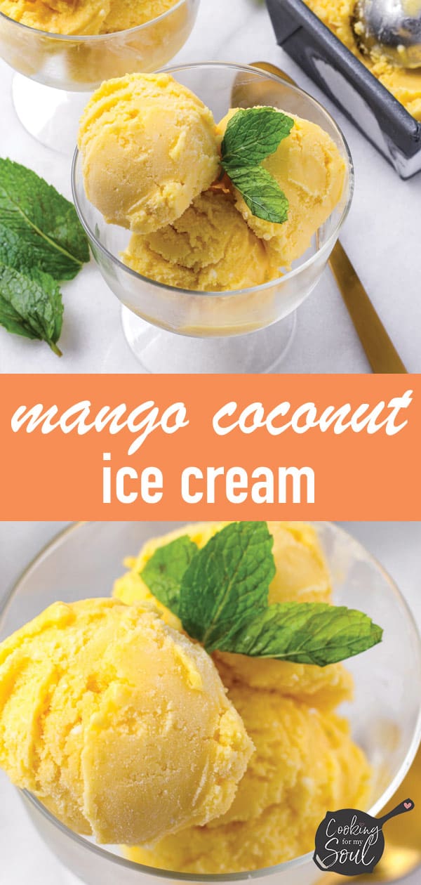 pin image for dairy free mango ice cream
