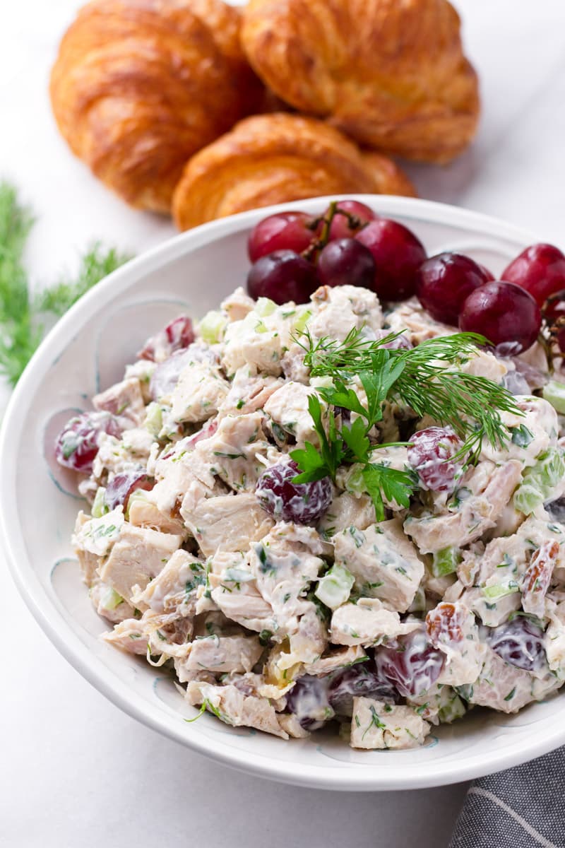Chicken Salad with Grapes and Pecans - Cooking For My Soul