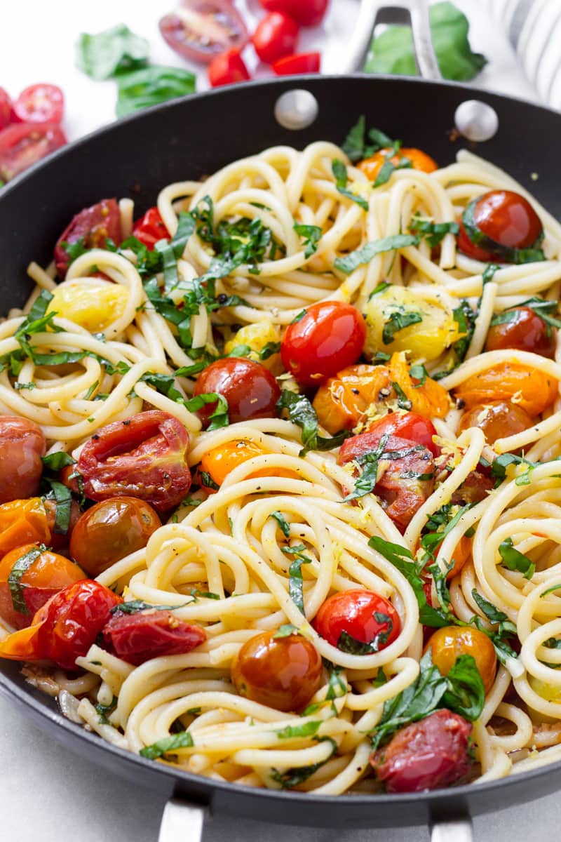 Fresh Tomato Basil Pasta - Cooking For My Soul