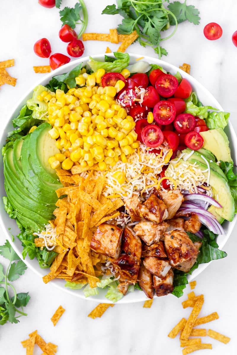 BBQ Chicken Salad - Cooking For My Soul