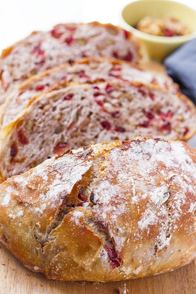 Cranberry Walnut Bread No Knead Cooking For My Soul 3832