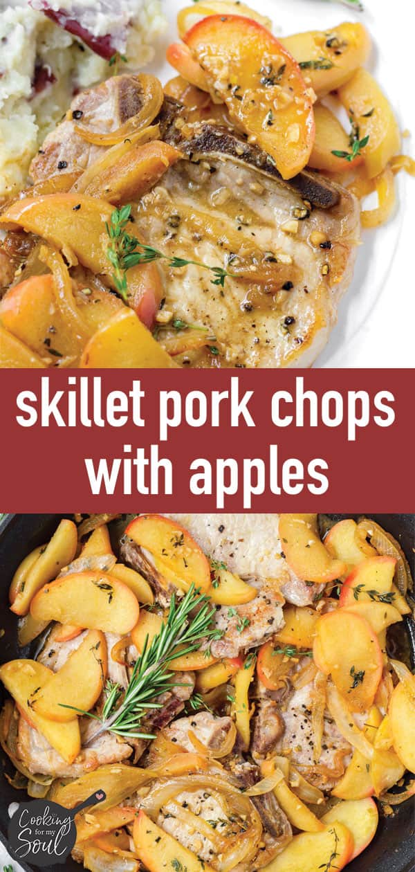 Skillet Pork Chops with Apples - Cooking For My Soul