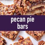 pin image design for pecan pie bars