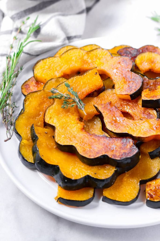 Maple Roasted Acorn Squash - Cooking For My Soul