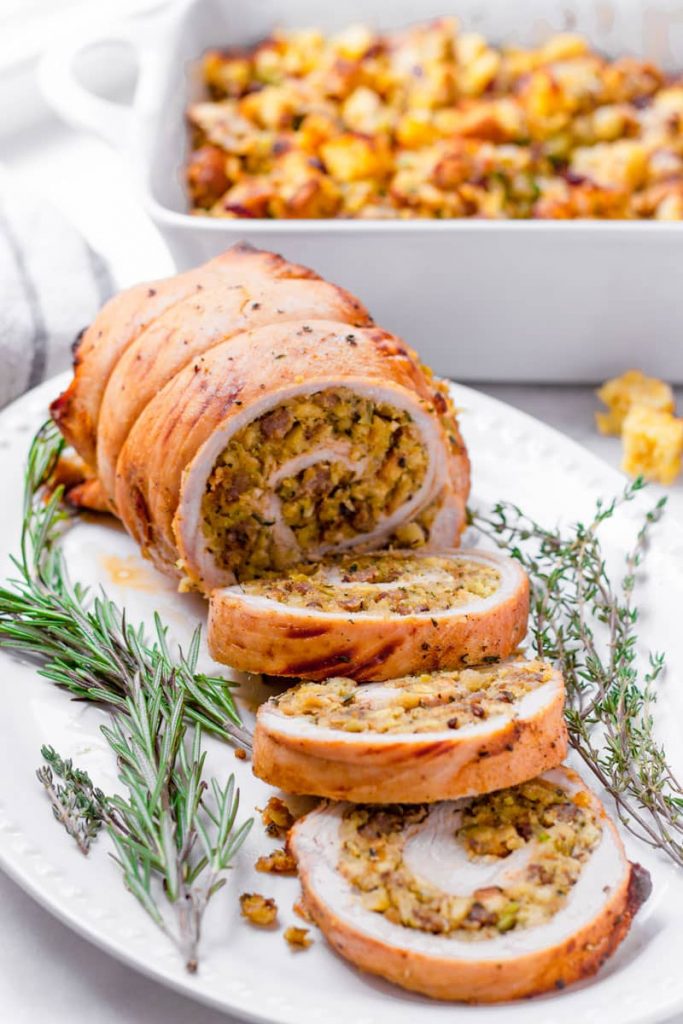 Turkey Roulade with Sausage Stuffing - Cooking For My Soul