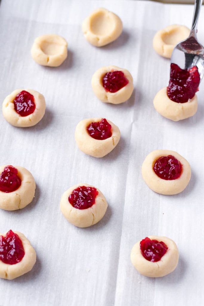 Raspberry Thumbprint Cookies - Cooking For My Soul